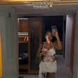 Maisa arrasa com look branco em show de Martin Garrix em Ibiza