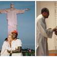 Saiba por que Vini Jr. e Virginia visitaram o Cristo Redentor e receberam a bênção de um padre