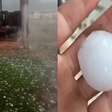Tempestade de granizo danifica quase 500 casas no RS; vídeos mostram intensidade do gelo e destruição
