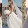 Vestido de noiva princesa tomara que caia, véu longo e buquê branco: Isabella Rousso se casa com Gabriel Martinelli em cerimônia intimista para 40 convidados em Santorini; fotos
