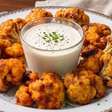 Couve-Flor aperitivo ao estilo americano com molho picante