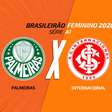 Palmeiras x Internacional (Feminino): onde assistir, escalações e arbitragem