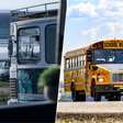 As vans tipo camper são coisa do passado. A nova moda é transformar ônibus em chalés sobre rodas