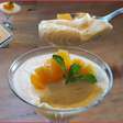 Mousse de pêssego rápida e fácil de preparar, para ficar com uma textura aveludada incrível