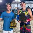 Lenda do Beach Tennis e radicado no Rio de Janeiro, Alessandro Calbucci alcança seu 90º título com jovem talento em encontro de gerações