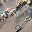 Drone persegue vendedor em mercado, explode e lança homem contra veículo na Ucrânia; veja o momento