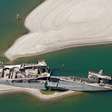 Navio naufragado na 2º Guerra aparece em seca do rio Danúbio