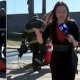 Repórter da Record cai em bueiro durante transmissão ao vivo; assista