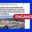 Volkswagen não anunciou fechamento de fábricas e cortes de empregos no Brasil