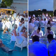Jantar com sereias dentro de piscina na Itália viraliza entre brasileiros: "ricos são bregas"