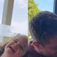 Rafael Cardoso surge em vídeo com filha mais nova e ganha conselho fundamental de ex após internação em clínica: 'Que nos dias difíceis, momentos felizes sejam o seu combustível'