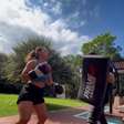 Paolla Oliveira mostra treino de boxe e fãs lembram de personagem de "A Força do Querer"