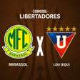 Mirassol x LDU, AO VIVO, com a Voz do Esporte, às 21h30