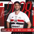 São Paulo anuncia a renovação de contrato do atacante Calleri