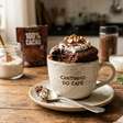 Mug cake de café com cacau fica pronto em poucos minutos