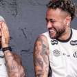 Gabigol exalta Neymar e faz pedido ao craque do Santos; veja