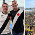 Flávio Bolsonaro acompanha Vasco x Santos em São Januário após ato em Copacabana