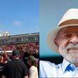 Lula chega de helicóptero para lançamento da campanha em estádio de São Bernardo do Campo
