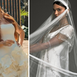 Vestidos de noiva de Viih Tube e de Theresa Fonseca: pétalas, corpete, Givenchy, homenagem a Audrey Hepburn e mais detalhes dos looks