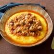 Receita de Polenta Cremosa com Carne Moída e Calabresa