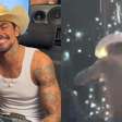 GRAVE? Cantor do 'Peão Todo Tatuado' leva tiro de fumaça no rosto: 'Os olhos dele...'