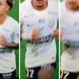 Kaio César puxa shorts para esconder marca da Fatal Fans ao ser substituído no jogo do Corinthians