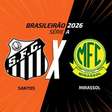 Santos x Mirassol: onde assistir, escalações e arbitragem