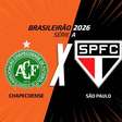 Chapecoense x São Paulo: onde assistir, escalações e arbitragem