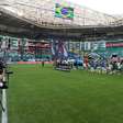 Torcida do Palmeiras exalta Gustavo Gómez com mosaico no Nubank Parque