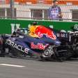 Max Verstappen derrapa em curva, bate carro e causa bandeira vermelha no GP dos Países Baixos