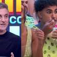 Atriz faz cara de 'nojo' ao ver MC Livinho comer no 'Dança dos Famosos': 'É sério?'