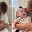 Amanda Kimberlly celebra aniversário de Davi Lucca com fotos ao lado de sua filha Helena