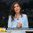 Sabina Simonato se emociona ao noticiar acidente que matou dois adolescentes em SP