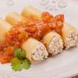 Receita Rápida de Canelone com Ricota e Peito de Peru