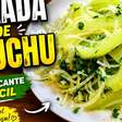 Salada de chuchu com cebola e alho super temperada e refrescante, leve e perfeita