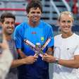 Rafael Matos e Orlando Luz brincam após conquistas de Masters: 'Que continue a tempestade'