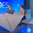 Renata Vasconcellos eleva voz para conseguir fazer pergunta a Caiado durante sabatina na Globo