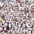 A reação da torcida do Santos após jogo contra o Palmeiras