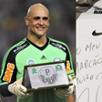 Ídolo do Palmeiras, Marcos exibe camisa do Corinthians autografada após polêmica de Neymar