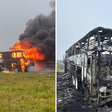 Ônibus de banda gaúcha é destruído por incêndio em estrada durante turnê no PR; veja vídeo