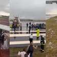 Avião com 151 pessoas a bordo sai da pista em aeroporto no Paraná