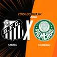 Santos x Palmeiras: onde assistir, escalações e arbitragem