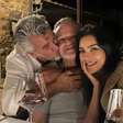 Primeira foto de Rubinho Barrichello e Cíntia Chagas juntos confirma romance em vinícola na Itália