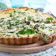 Sem ideia para o jantar de sexta-feira? Faça esta quiche de espinafre com queijo de cabra