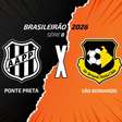 Ponte Preta x São Bernardo: onde assistir, escalações e arbitragem
