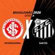 Internacional x Santos: onde assistir, escalações e arbitragem