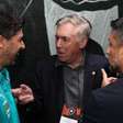 Ancelotti assiste Botafogo x Palmeiras antes de convocar a Seleção