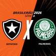 Botafogo x Palmeiras, AO VIVO, com a Voz do Esporte, às 17h