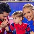 Virginia e Zé Felipe posam juntos em festa de aniversário de filho caçula