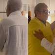 Elton John elogia Gilberto Gil nos bastidores do Rock in Rio: 'Uma lenda'
